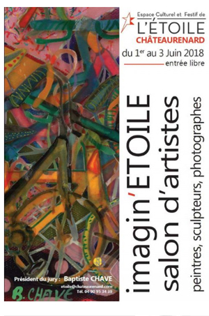 Affiche expo Louis bonifassi au Salon professionnel d'art contemporain maginetoile 2018