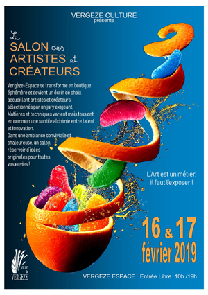 Affiche expo Louis Bonifassi salon des artistes et créateurs 2019

Vergèze-Espace, Vergèze (Gard)